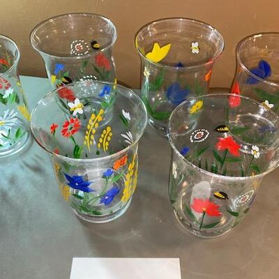 Lot 656 - Glass candle holders
