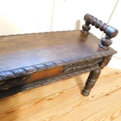 Antique Solid Wood German Kneeling Bench 56