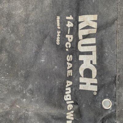 Klutch 14 pc angle wrench set 