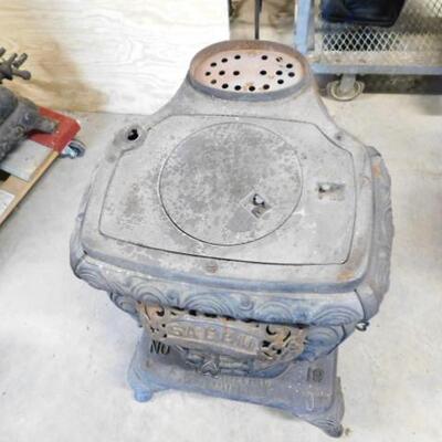 Rare! Antique  1880's Victorian Parlor Gas Stove by J. Woodruff and Sons  Salem, Ohio (Rare)