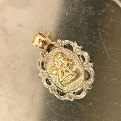 14 K and Sterling Pendant