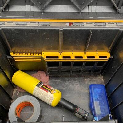 Dewalt hard side tool box with misc. tools