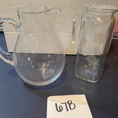 Lot 678 - two pitchers