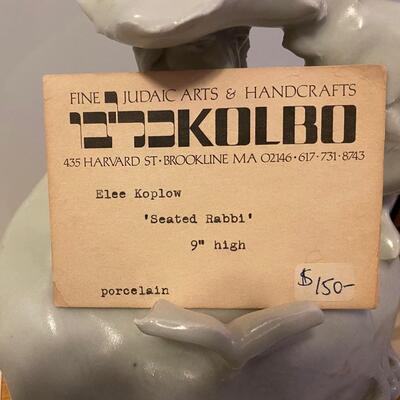 Seated Rabbi by Elee Koplow 