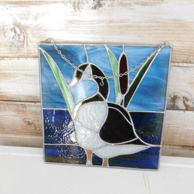Stained Glass Goose Panel 12