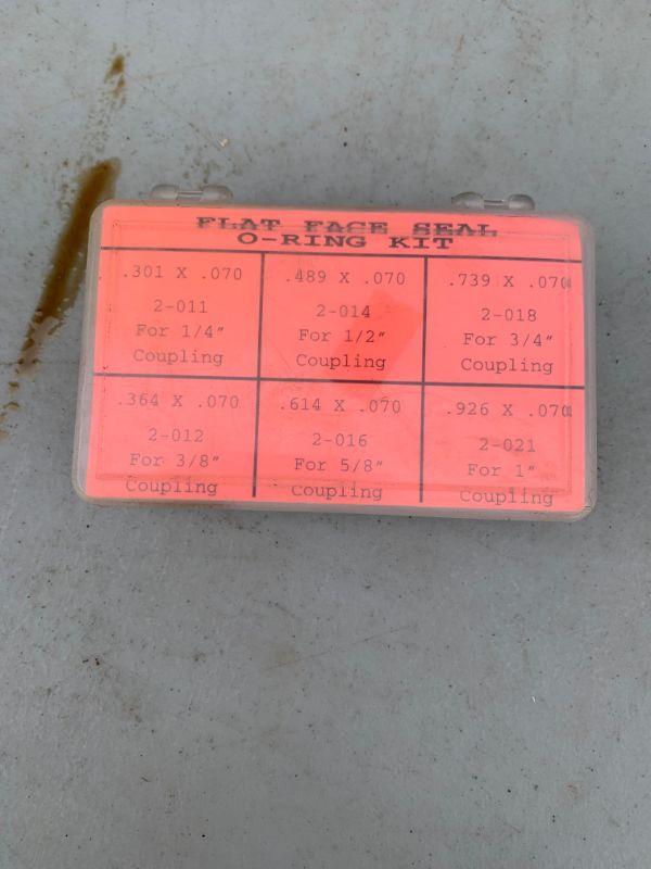 Box of assorted flat face Oring kit