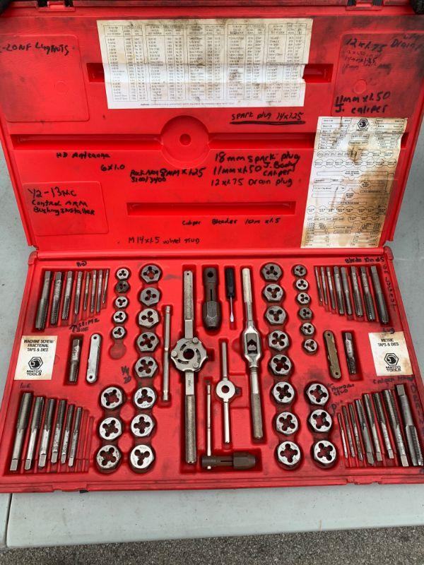 Matco 78 piece tap & die set 376TD