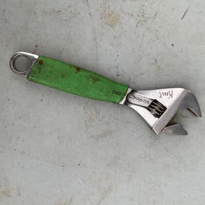 Snap-on adjustable wrench