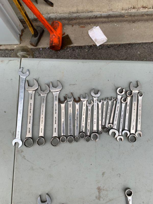 Matco wrench group 19mm, 13mm, 14mm, 10mm, 12mm, 11mm, 9/16, 8mm,7mm