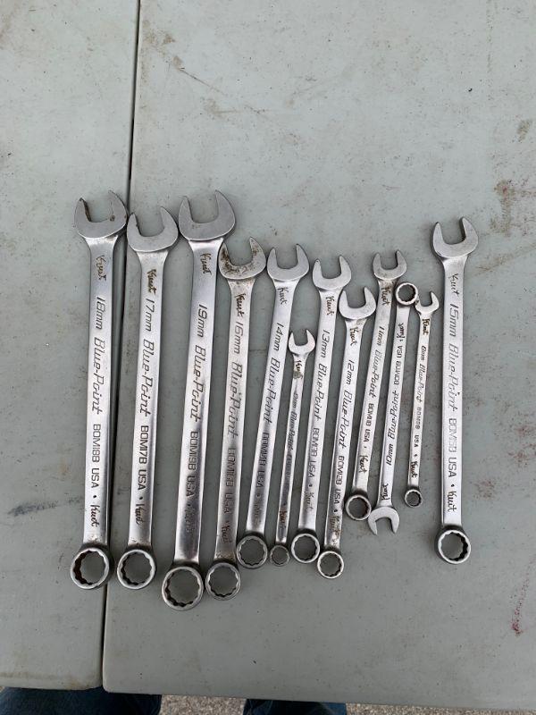 Bluepoint wrench group 17mm, 19mm, 16mm, 14mm, 9mm, 13mm, 12mm, 11mm