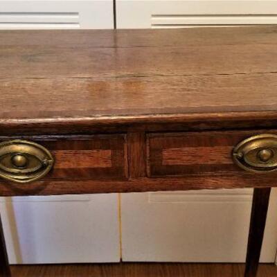 Lot #35  Vintage Side Table - 2 Drawers