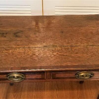 Lot #35  Vintage Side Table - 2 Drawers