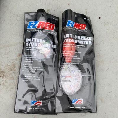 E-Z red antifreeze hydrometer and battery hydrometer