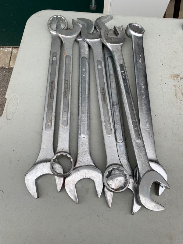 Pittsburgh wrench group 45, 38, 1 3/4, 41, 40, 15/8
