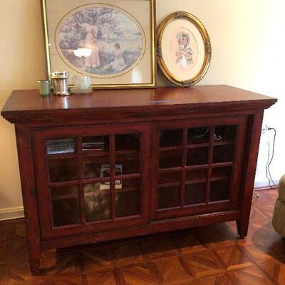 Lot 19 - TV Console with Accessories