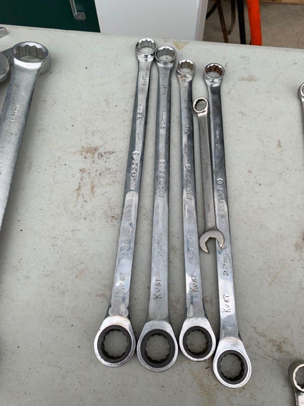 Matco wrench group 25mm, 24mm, 21mm, 15mm, 22mm