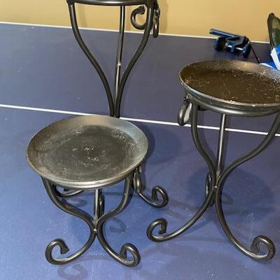 Lot 701 - Metal candle stands