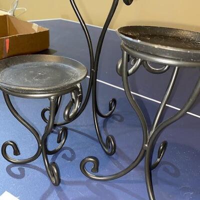 Lot 701 - Metal candle stands