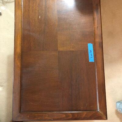 Lot 34 - Rolling 2 Tier Wood TV Stand