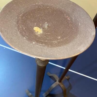 Lot 731 - Tall candle stands