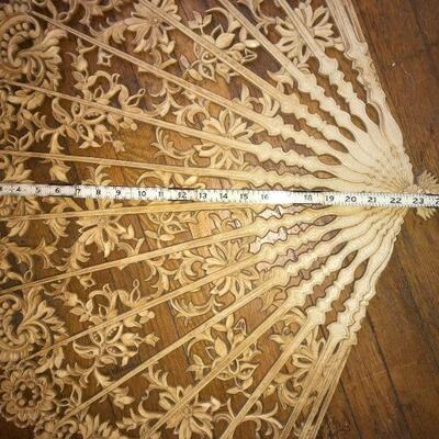  BURWOOD SYROCO # 4402 - Mid Century - Hollywood Regency - Large Fan Wall Hanging