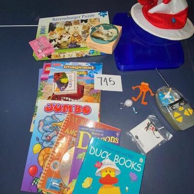 Lot 745 - Misc toys and books