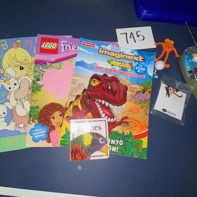 Lot 745 - Misc toys and books