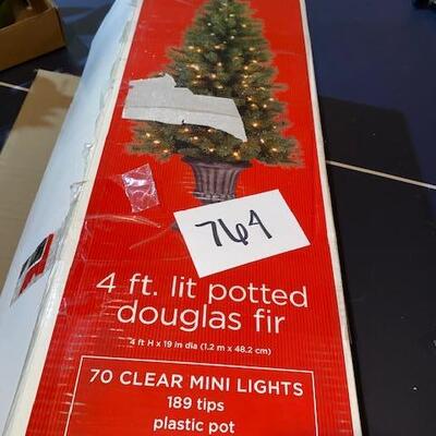 Lot 764 - Potted Lighted tree