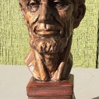 Bronze Colored Lincoln Bust