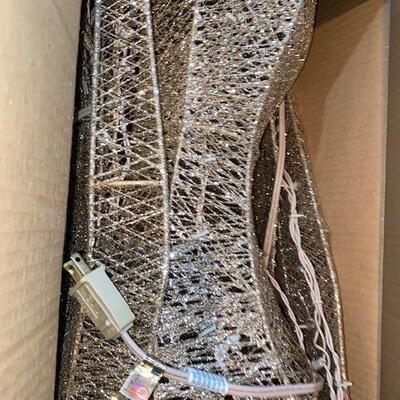 Lot 767 - Glittering Lighted Doe Lawn Decor