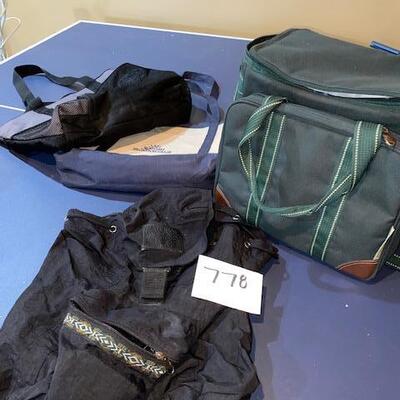 Lot 778 - bags and cooler