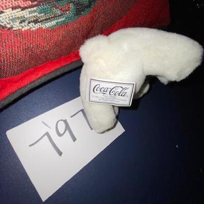 Lot 797 - Coca Cola pillow and bear