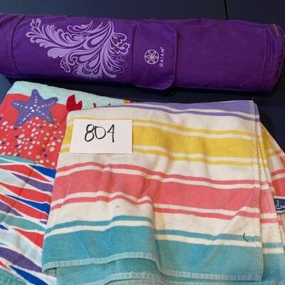 Lot 804 - Beach Towels and Yoga Mat