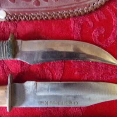 LOT 10  TWO ANTIQUE KNIVES & SHEATH 