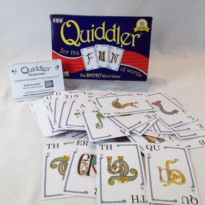 "Quiddler" Card Game of Words