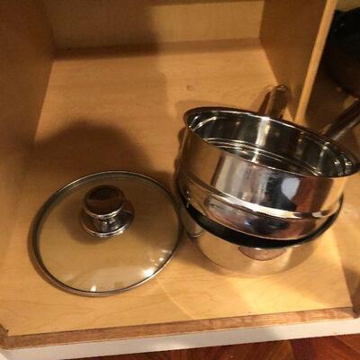 Lot 138 - Stainless Steel Pots & Pans
