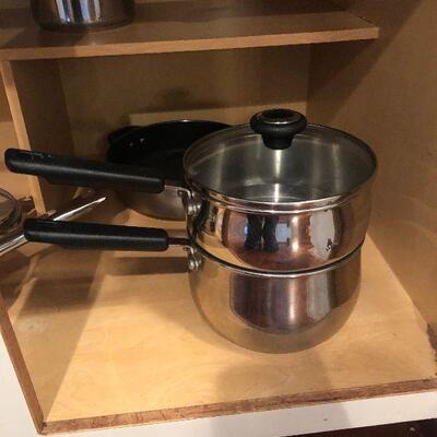 Lot 138 - Stainless Steel Pots & Pans