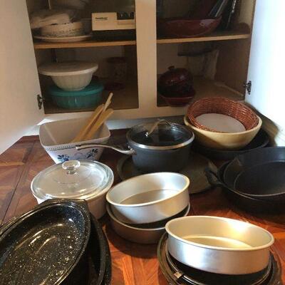 Lot 143 -  Contents of Kitchen Island Cabinet (Loaded)