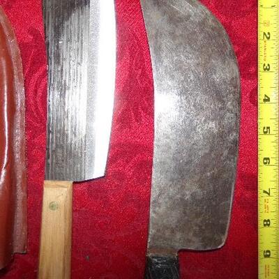 LOT  57  TWO LARGE KNIVES 