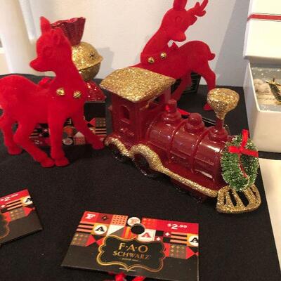 Lot 149 - New Christmas Ornaments including FAO Schwartz and White House