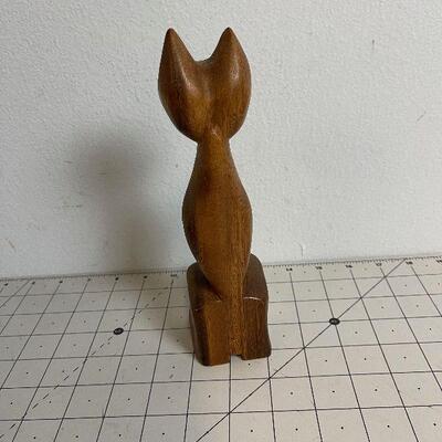 Lot #49 Wooden Cat from the Philippines 