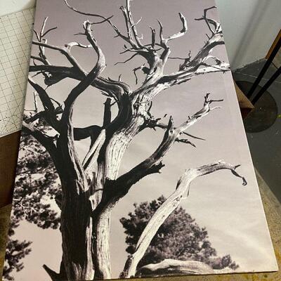 Lot #92 Canvas Screen Print - Dead Tree