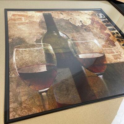 Lot #93 Brand new - Shariz Framed Print - wine  