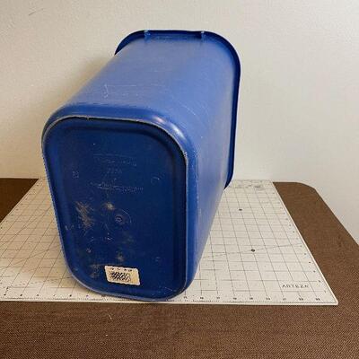 Lot #96 Blue Recycle Garbage Can 