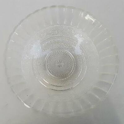 Heavy Patterned Glass Bowl
