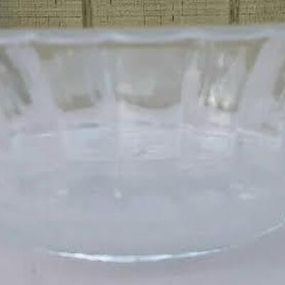 Heavy Patterned Glass Bowl