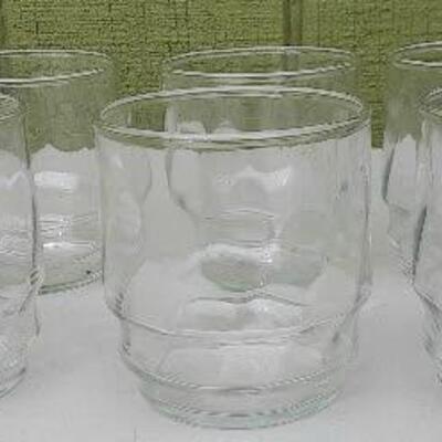 6 Indiana Glass Sierra Pattern Tumblers
