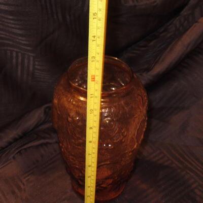 Large Amber colored vase
