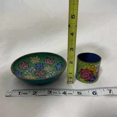 .73. CLOISONNÃ‰ | Trinket Dish | Sake Cup