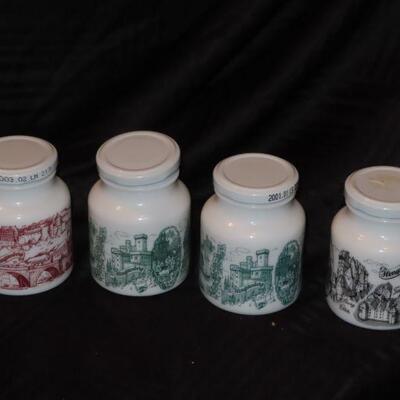 Milk Glass containers 